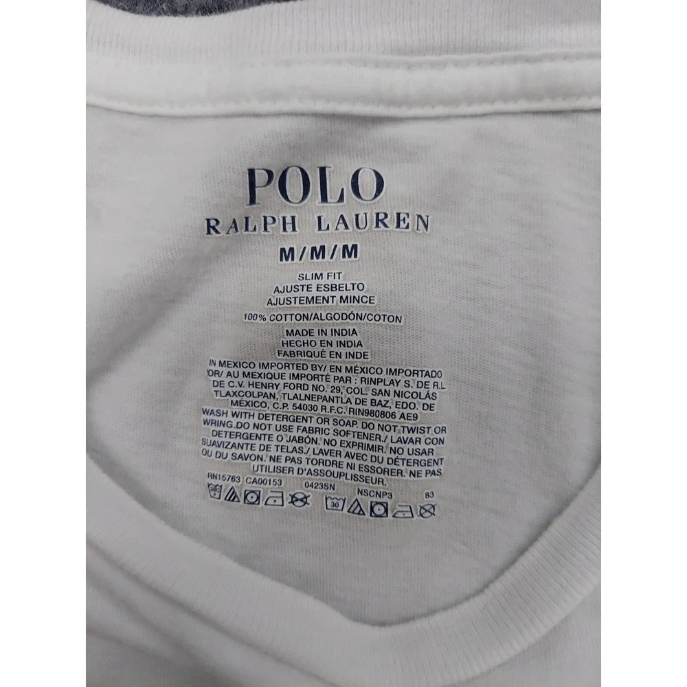 Lot 3 POLO RALPH LAUREN Shirt Mens Medium Yellow Blue Plaid Button Down Pony